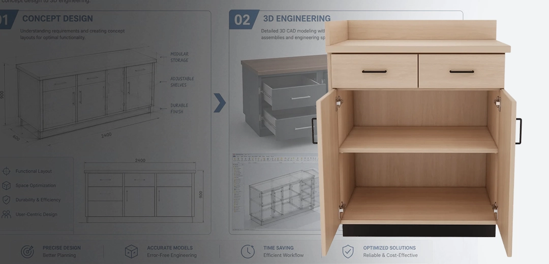 Commercial Casework Development Using Microvellum for CNC Manufacturing